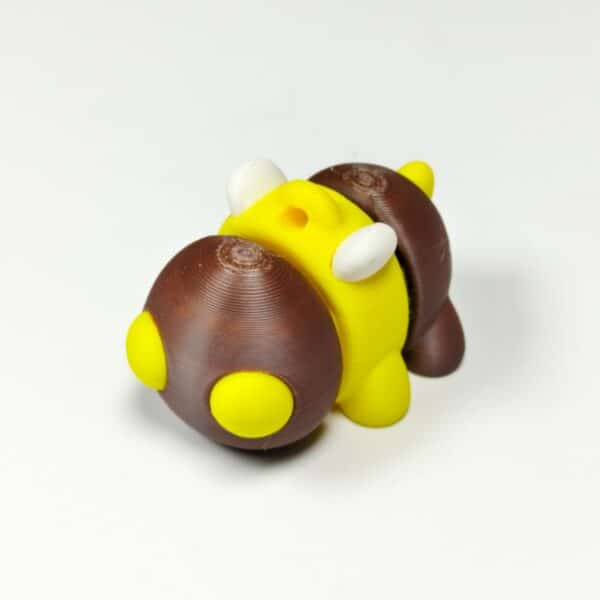 3D Printed Cute Small Bee Keychain Model Toy For Kids - Image 2