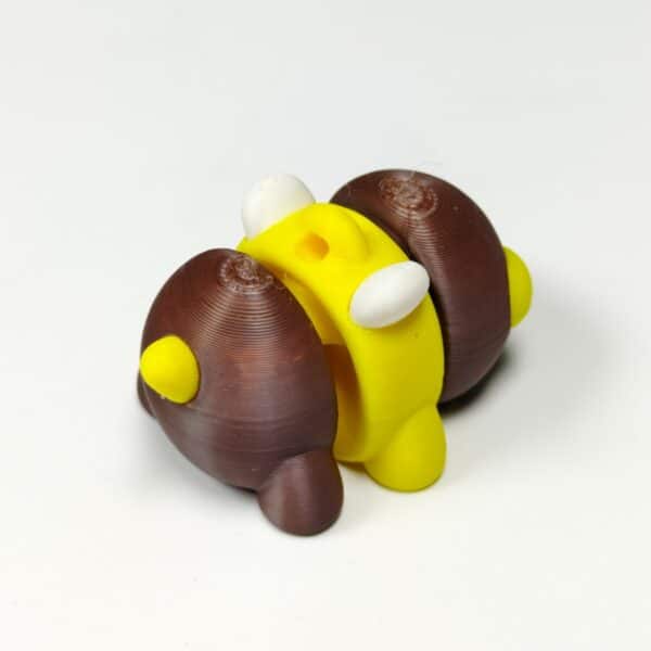 3D Printed Cute Small Bee Keychain Model Toy For Kids - Image 3