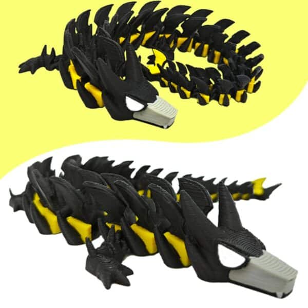 Creative Cartoon Style 3D Printed Dragon Model Toy For Kids - Image 2