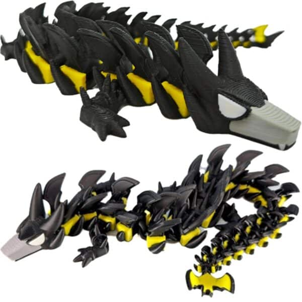 Creative Cartoon Style 3D Printed Dragon Model Toy For Kids - Image 4