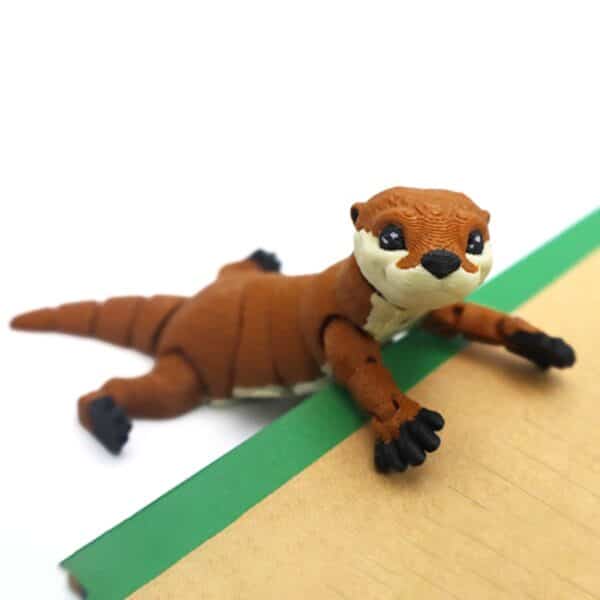 Cute Cartoon Style 3D Printed River Otter Toy - Image 3