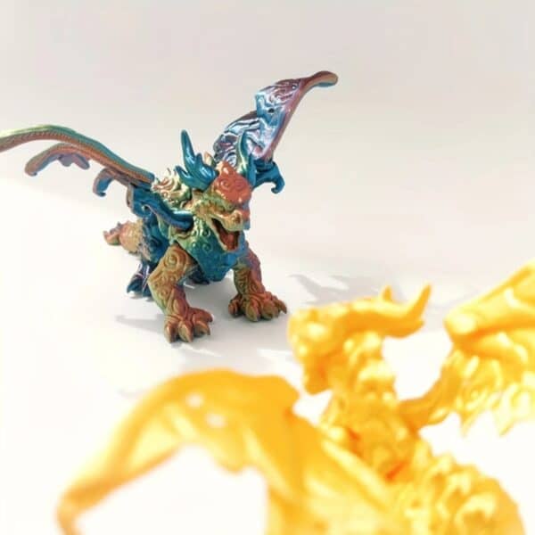 3D Printed Customizable Dragon Toy Model for Kids - Image 3