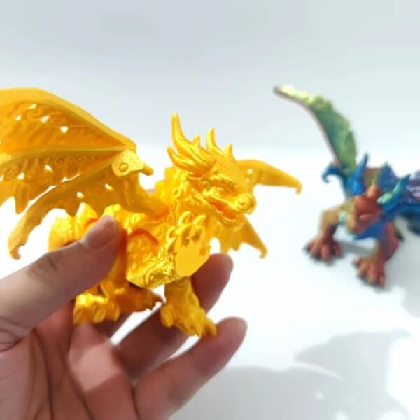 3D Printed Customizable Dragon Toy Model for Kids - Image 6