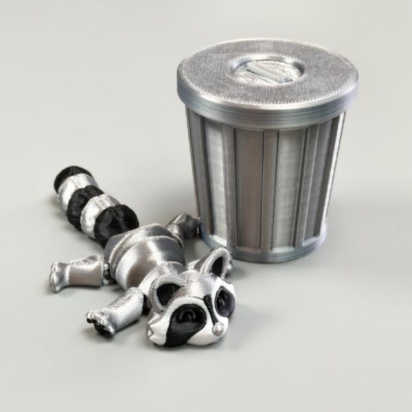 Creative 3D Printed Cute Raccoon Model Toy For Kids - Image 2