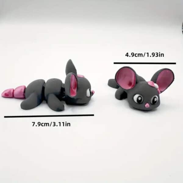 Customized 3D Printed Articulated Cute Mouse Toy for Kids - Image 3