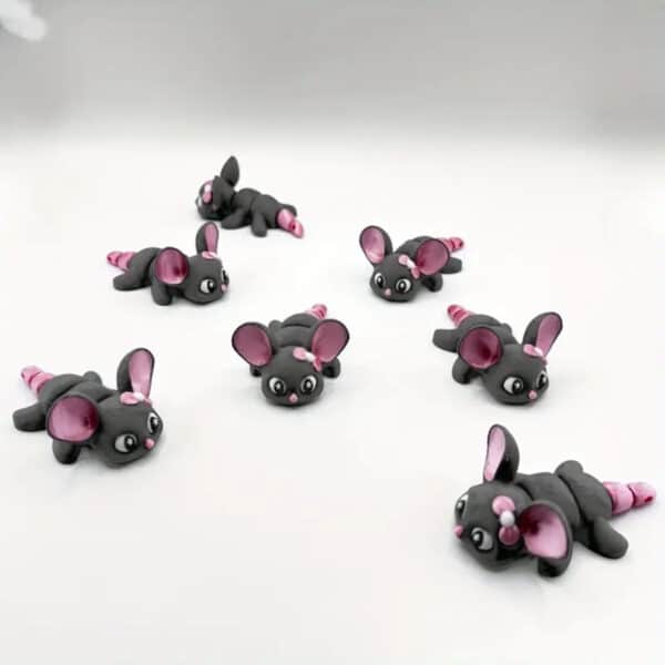 Customized 3D Printed Articulated Cute Mouse Toy for Kids - Image 5