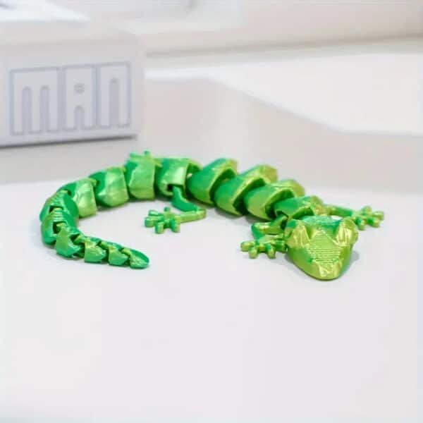 3D Printed Customizable Articulated Gecko Model Toy for Kids - Image 4