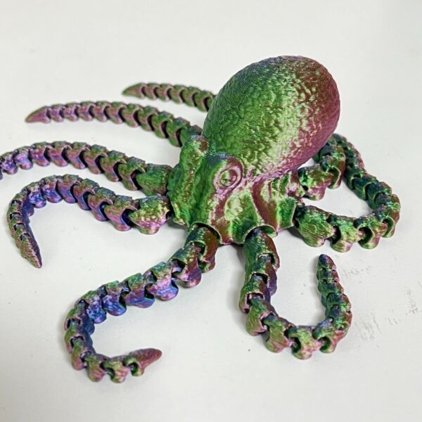 Custom 3D Printed Movable Joints Octopus Toy Model for Kids - Image 3