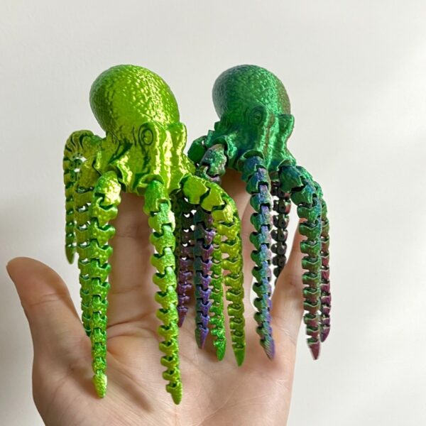 Custom 3D Printed Movable Joints Octopus Toy Model for Kids - Image 5