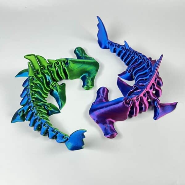 Customized 3D Printed Hammerhead Shark Toy Model for Kids - Image 3