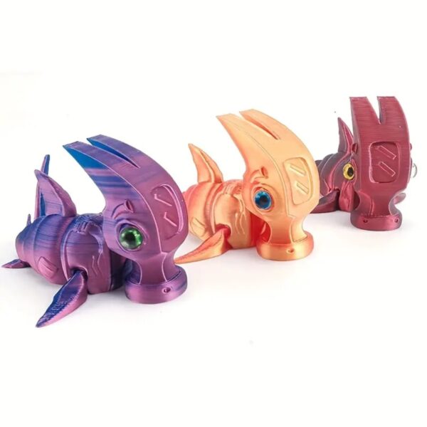 3D Printed Customized Hammer Shark Joint Movement Toy Model - Image 5
