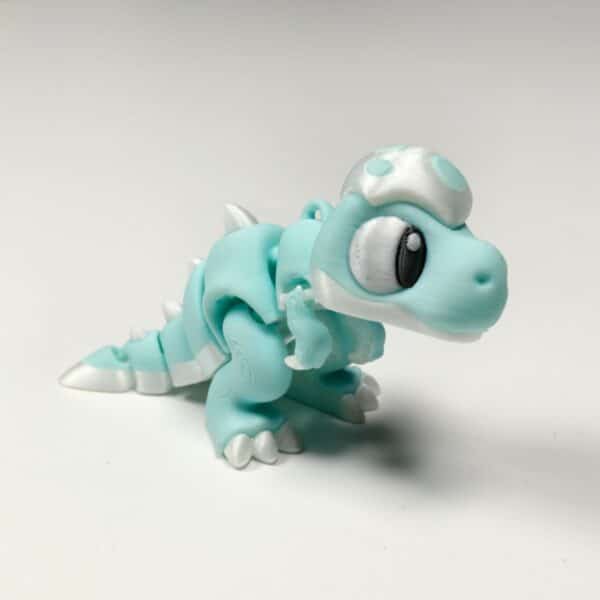 3D Printed Cute Little Baby Dinosaur Model Toy For Kids - Image 2