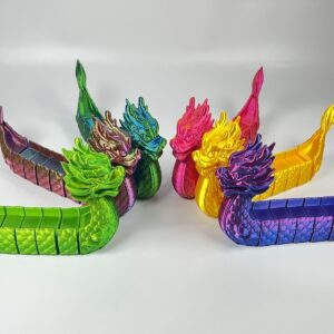 Dragon Boat Articulated Toy Model