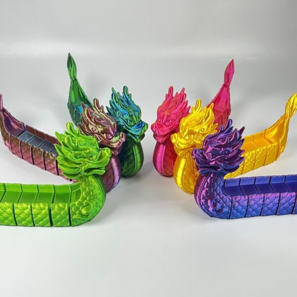 Dragon Boat Articulated Toy Model