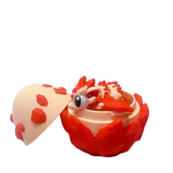 Plastic 3D Printed Cute Dragon Egg Model Toy For Kids - Image 3