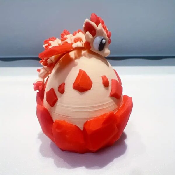 Plastic 3D Printed Cute Dragon Egg Model Toy For Kids - Image 5