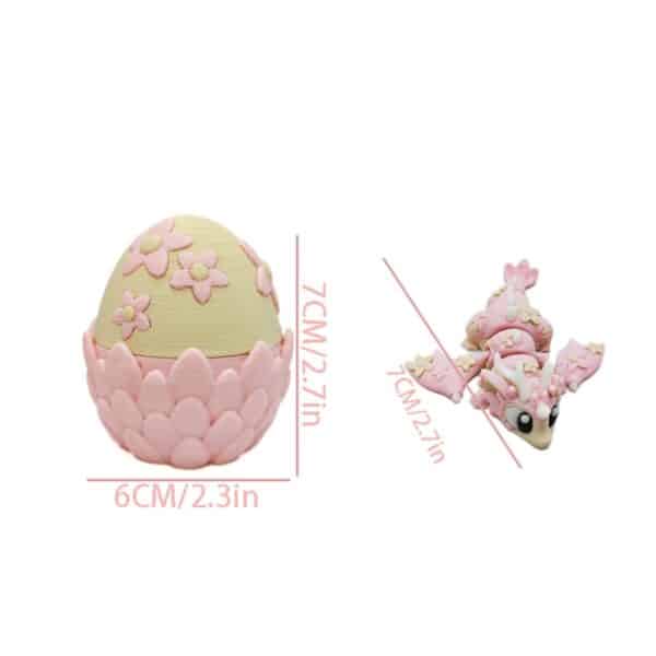 Creative 3D Printed Dragon Flower Egg Model Toy For Kids - Image 4