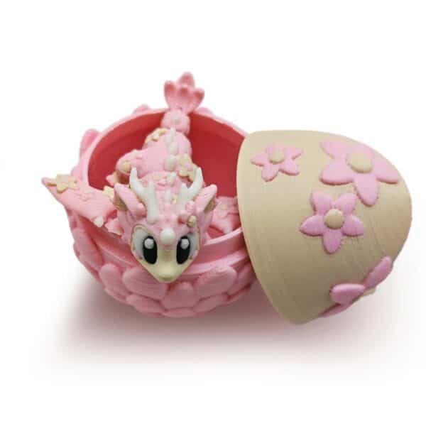 Creative 3D Printed Dragon Flower Egg Model Toy For Kids - Image 6