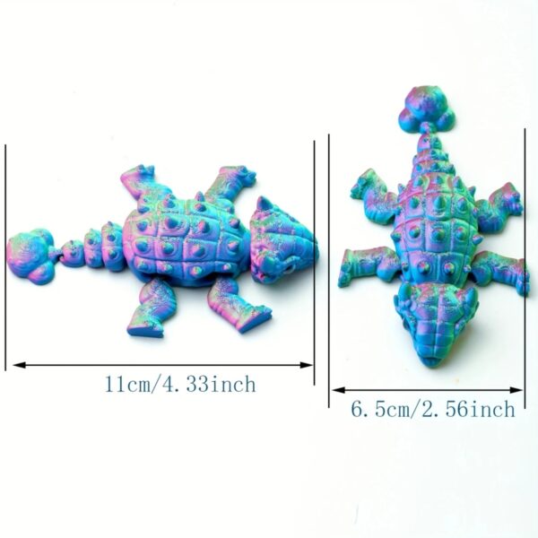Customizable 3D Printed Movable Ankylosaurus Toy for Kids - Image 5