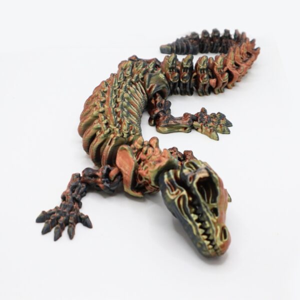 Kids 3D Printed Articulated Customizable Dragon Lizard Toy - Image 6
