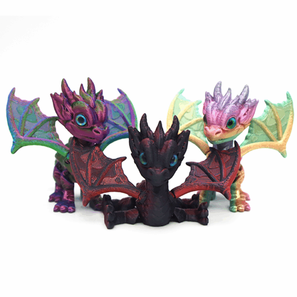 Personalized 3D Printed Flying Dinosaurs with Vibrant Wings - Image 7