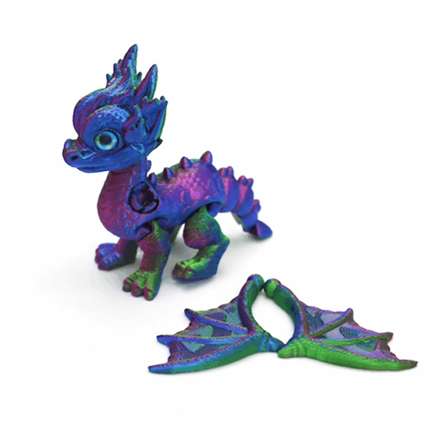 Personalized 3D Printed Flying Dinosaurs with Vibrant Wings - Image 3
