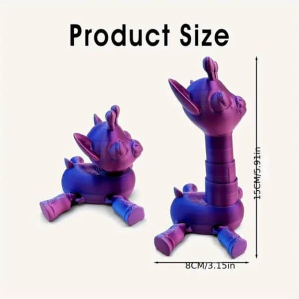 Articulated Stretchable Neck 3D Printed Giraffe Toy For Kids - Image 2