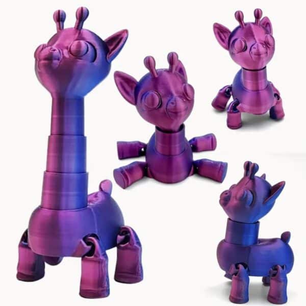 Articulated Stretchable Neck 3D Printed Giraffe Toy For Kids - Image 3