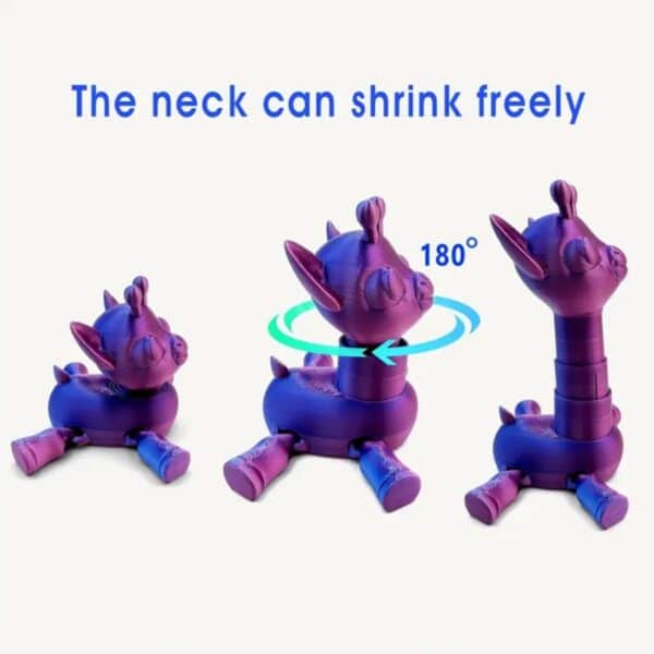 Articulated Stretchable Neck 3D Printed Giraffe Toy For Kids - Image 4