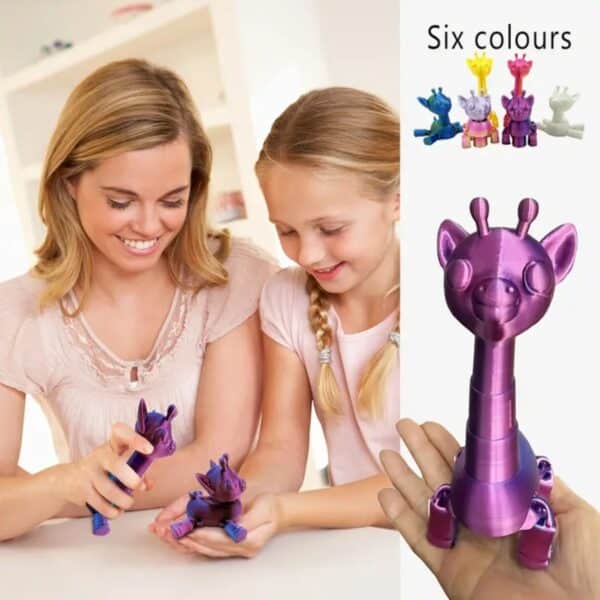 Articulated Stretchable Neck 3D Printed Giraffe Toy For Kids - Image 5
