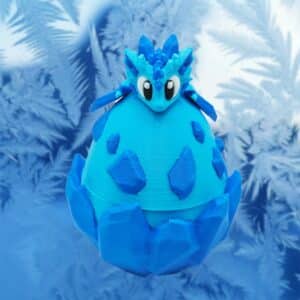 3D Printed Ice Dragon Egg