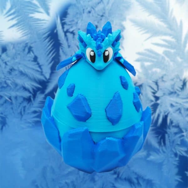 3D Printed Ice Dragon Egg