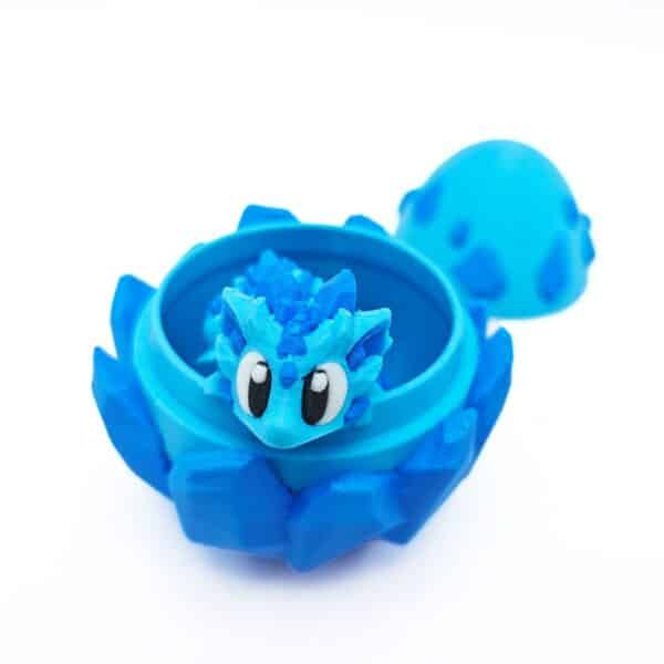 Creative Cartoon Style 3D Printed Ice Dragon Egg Toy - Image 5