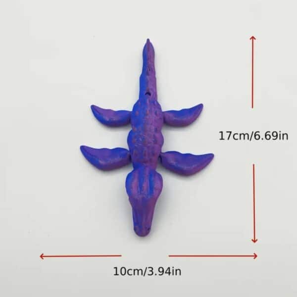 Movable 3D Printed Long Dragon