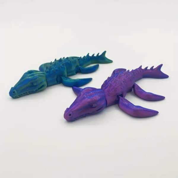 Creative Cartoon Style Movable 3D Printed Long Dragon Toy - Image 6