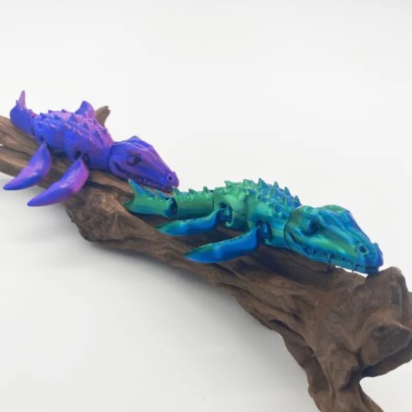 Creative Cartoon Style Movable 3D Printed Long Dragon Toy - Image 7