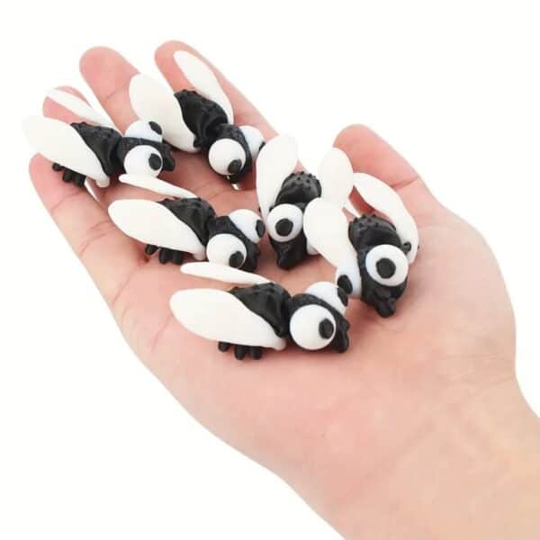 3D Printed Cute Mini Fly Toy With Movable Joints For Kids - Image 5