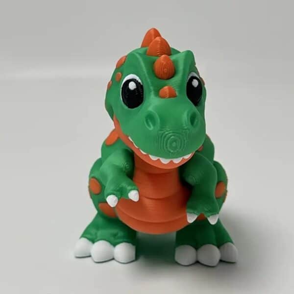 3D Printed Cute Dinosaur Toy With Movable Joints For Kids - Image 3