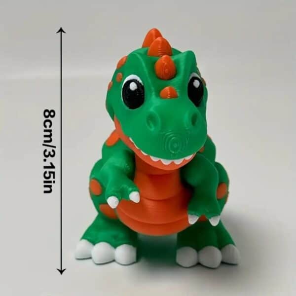3D Printed Cute Dinosaur Toy With Movable Joints For Kids - Image 4