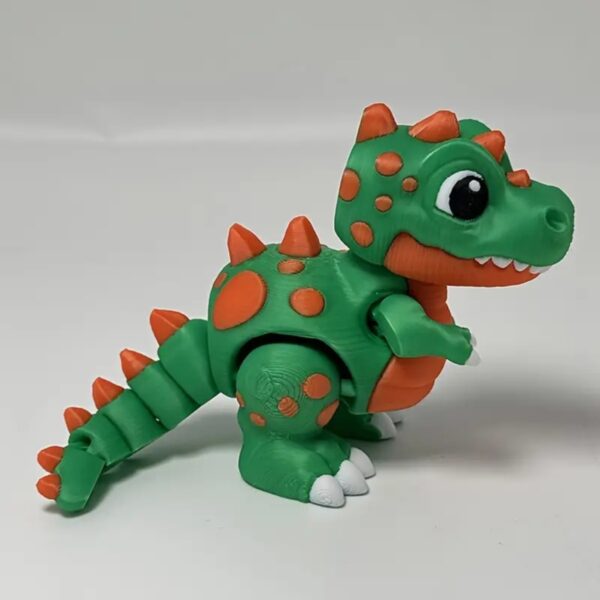 3D Printed Cute Dinosaur Toy With Movable Joints For Kids - Image 5