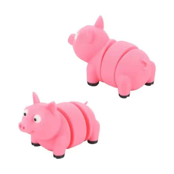 Customizable Cute 3D Printed Articulated Pig Toy for Kids - Image 3