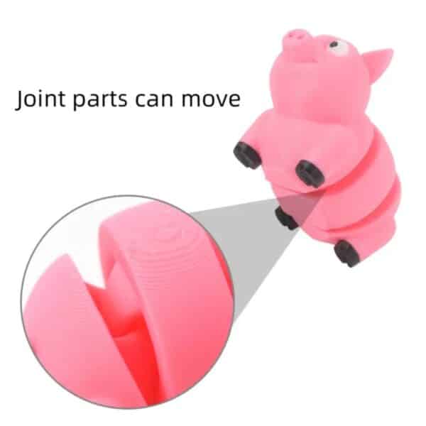 Customizable Cute 3D Printed Articulated Pig Toy for Kids - Image 4