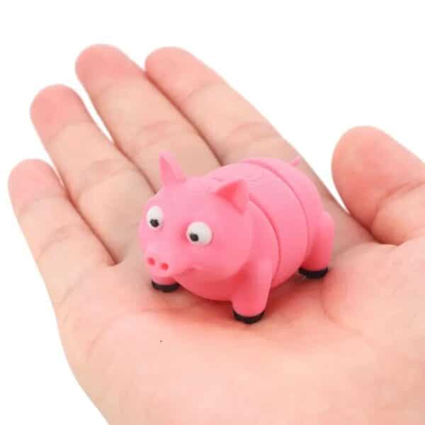 Customizable Cute 3D Printed Articulated Pig Toy for Kids - Image 6