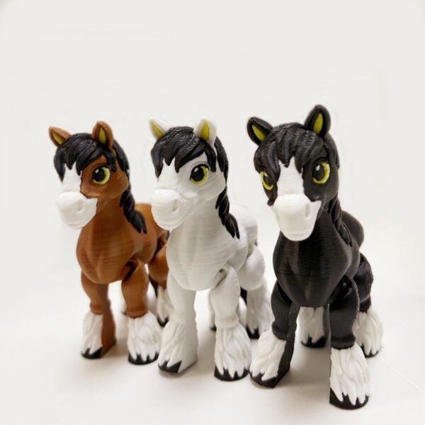 Adorable 3D Printed Pony Horse Toy for Kids Playtime - Image 4