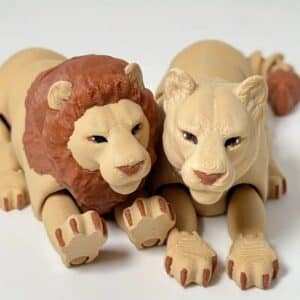 3D Printed Lion Model