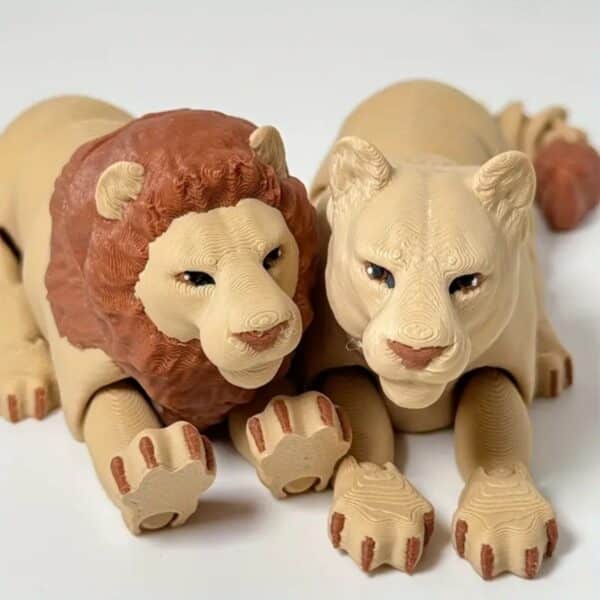 3D Printed Lion Model