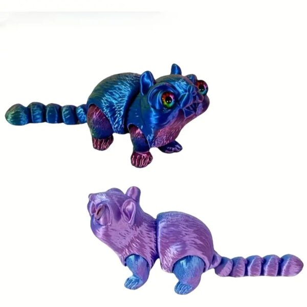 Realistic 3D Printed Mouse Toy with Movable Eyes and Limbs - Image 2