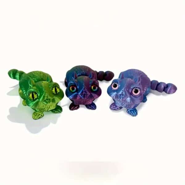 Lifelike 3D Mouse Toy with Articulated Limbs and Eyes - Image 2