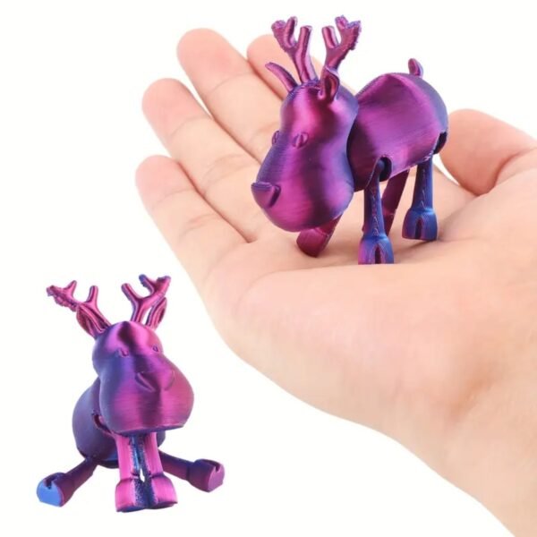 Creative 3D Printed Reindeer Model Toy For Kids - Image 6