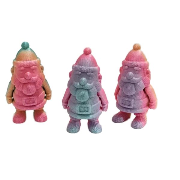 Creative 3D Printed Knitted Santa Claus Model Toy For Kids - Image 5